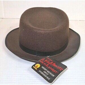Freddy Krueger Adult Felt Oversized Fedora Hat Nightmare on Elm Street Costume